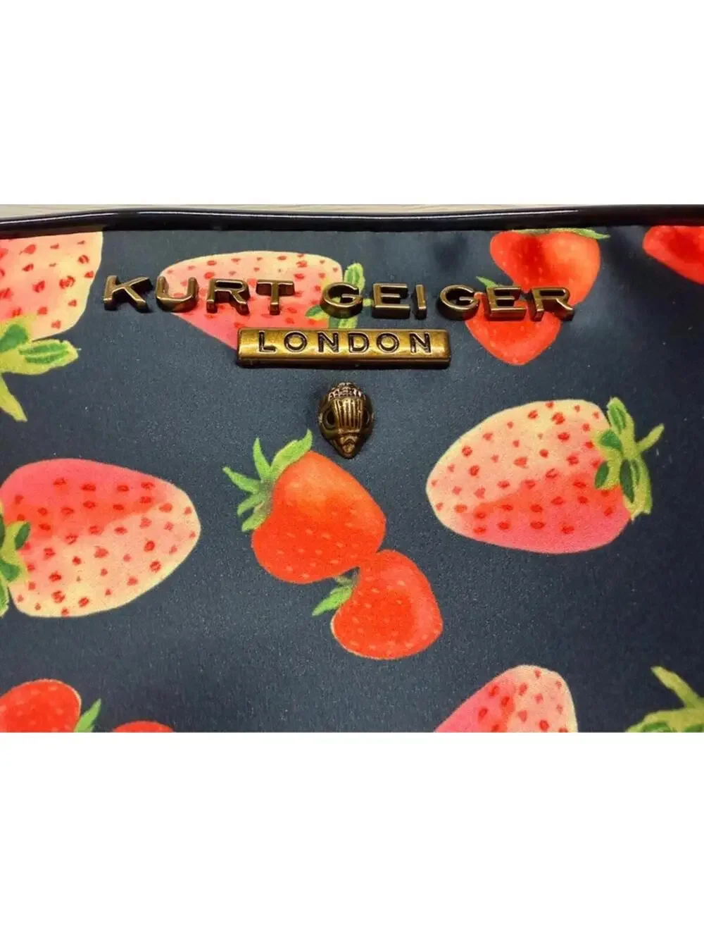 Kurt Geiger London Strawberry Camera Bag 🍓 Crossbody (Chain + Guitar Strap) NWT - Picture 5 of 11